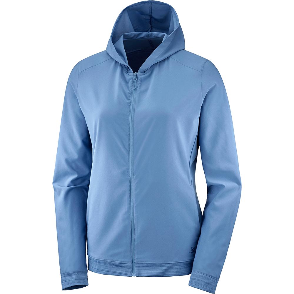 SALOMON COMET FZ W Philippines - Women's Hoodie - Blue | 839456-HKP